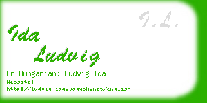 ida ludvig business card